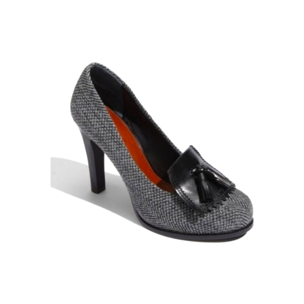 Halogen | Houndstooth Loafer Heels (Size 7.5)